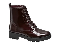 Burgundy lace-ups