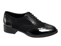 Deichmann Black Patent Brogue
