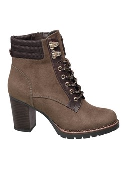 Tan block heel boots