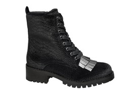 Black loafer fronted boots