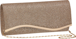 Deichmann Gold Clutch Bag