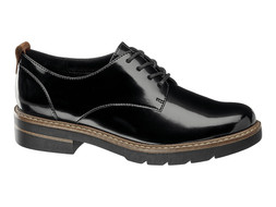 Deichmann Black Leather Brogue