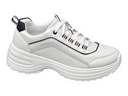 Deichmann Black Detail Chunky Trainer