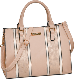 Deichmann Metallic Stripe Tote Bag