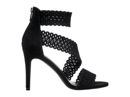 Deichmann Black Lace Strappy Heel