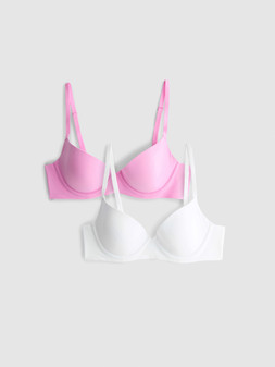 PRIMARK 2 PACK LIGHTLY LINED DEMI BRA, £10, €12, RON60, PLN50, CZK310, HUF4400