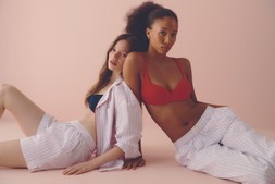 PRIMARK L2L WOVEN POPLIN STRIPE SHIRT, £12, €14, $17.50, RON70, PLN60, CZK365, HUF5200 L2L WOVEN POPLIN STRIPE LEG, £12, €14, $17.50, RON70, PLN60, CZK365, HUF5200