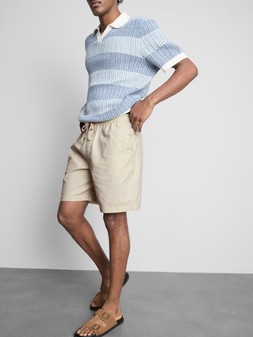 PRIMARK LINEN DRAWSTRING SHORT ECRU £14 €16 $20 RON80 PLN70 CZK415 (2)