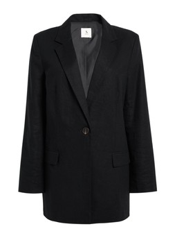 Tu Black Relaxed Linen Blazer, &pound;30