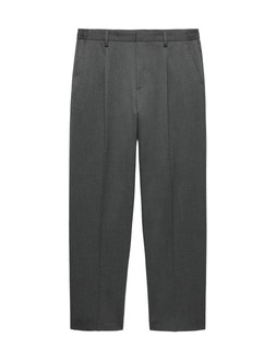 M&S Relaxed Fit Smart Stretch Trousers, Charcoal, £28